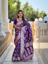 Soft Banarasi Silk Meenakari Saree